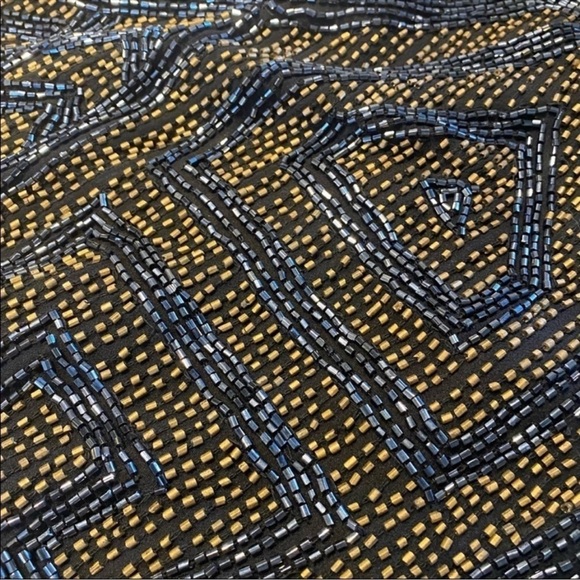 Parker Serena Beaded Sequin Dress, Size M - Picture 8 of 10